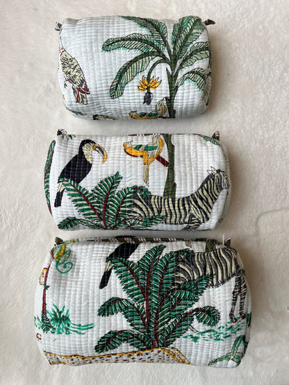 White Safari – Tote & 3 Pouch Set