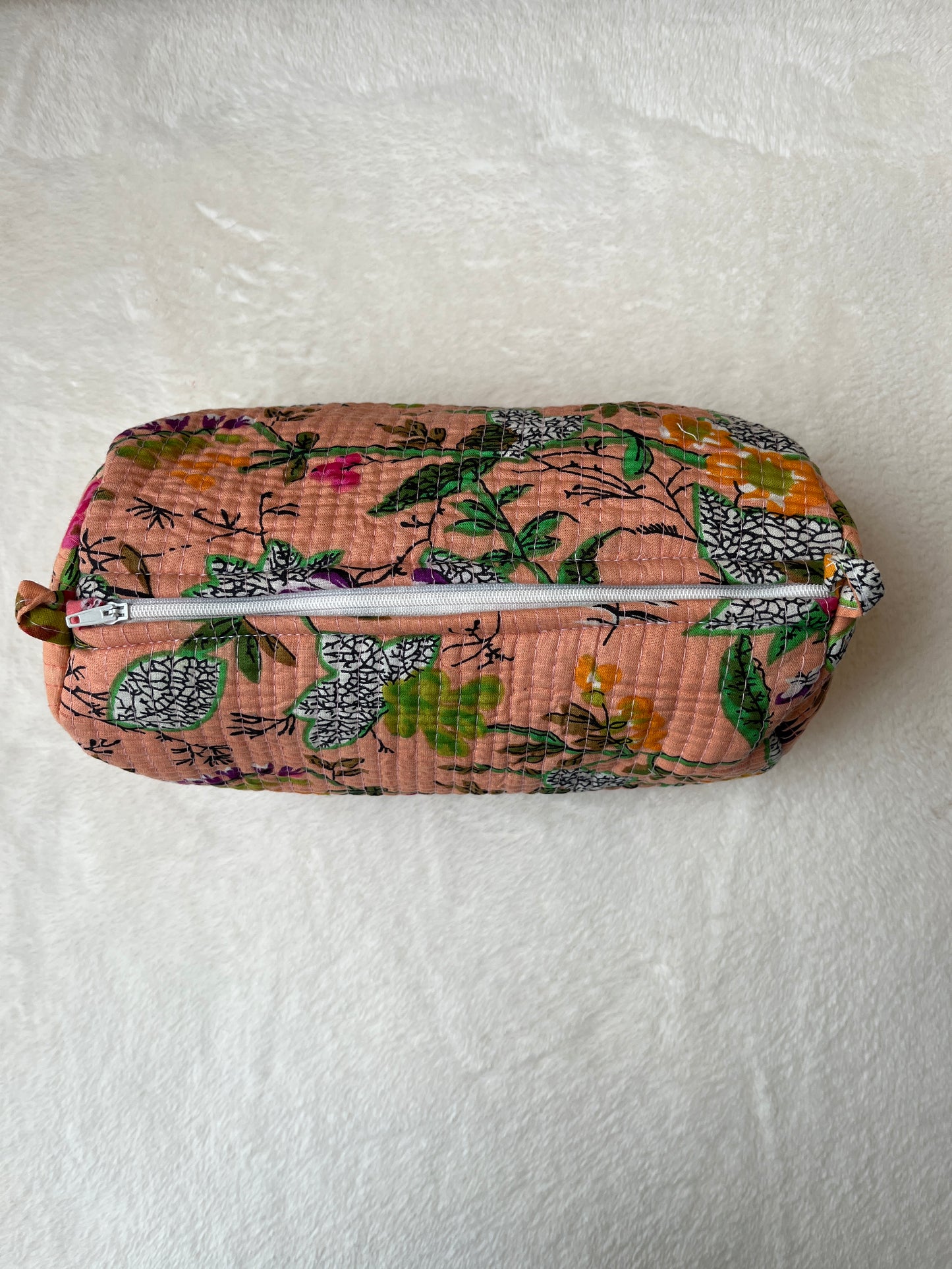 Peach floral-3 – Utility Pouch Pack of 3