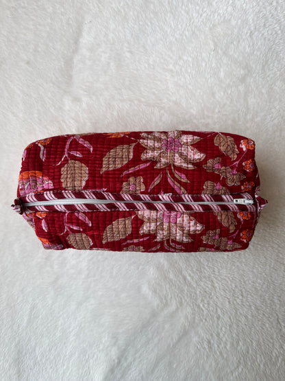 Red Floral – Tote & 3 Pouch Set