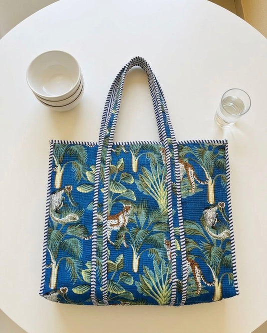Indigo Blue Forest – Wander Tote Bag 18x18
