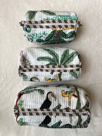 White Safari – Tote & 3 Pouch Set