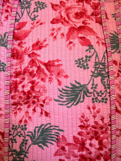 Pink Floral-1 – Wander Tote Bag 18x18