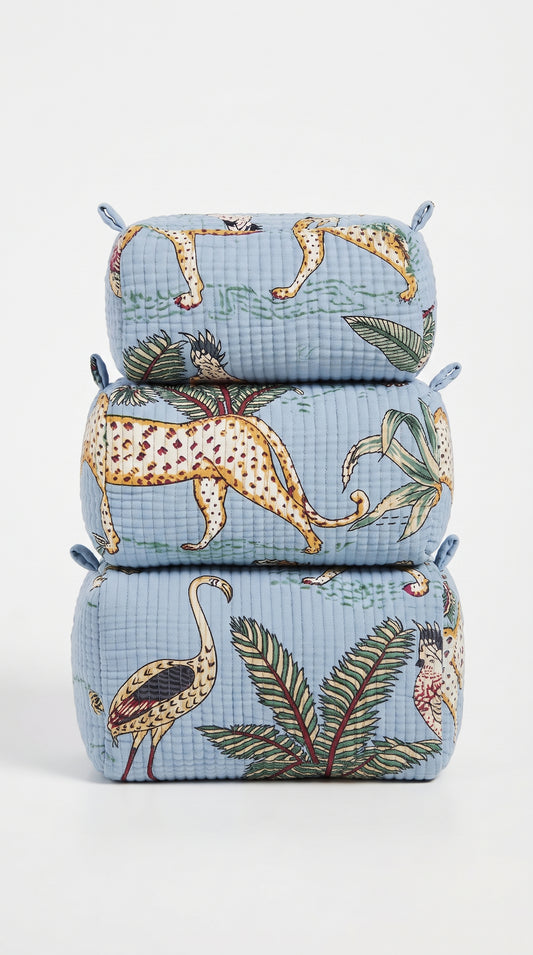 Powder Blue safari – Utility Pouch Pack of 3