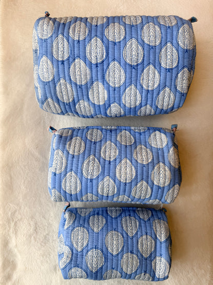 Pastel Blue – Utility Pouch Pack of 3