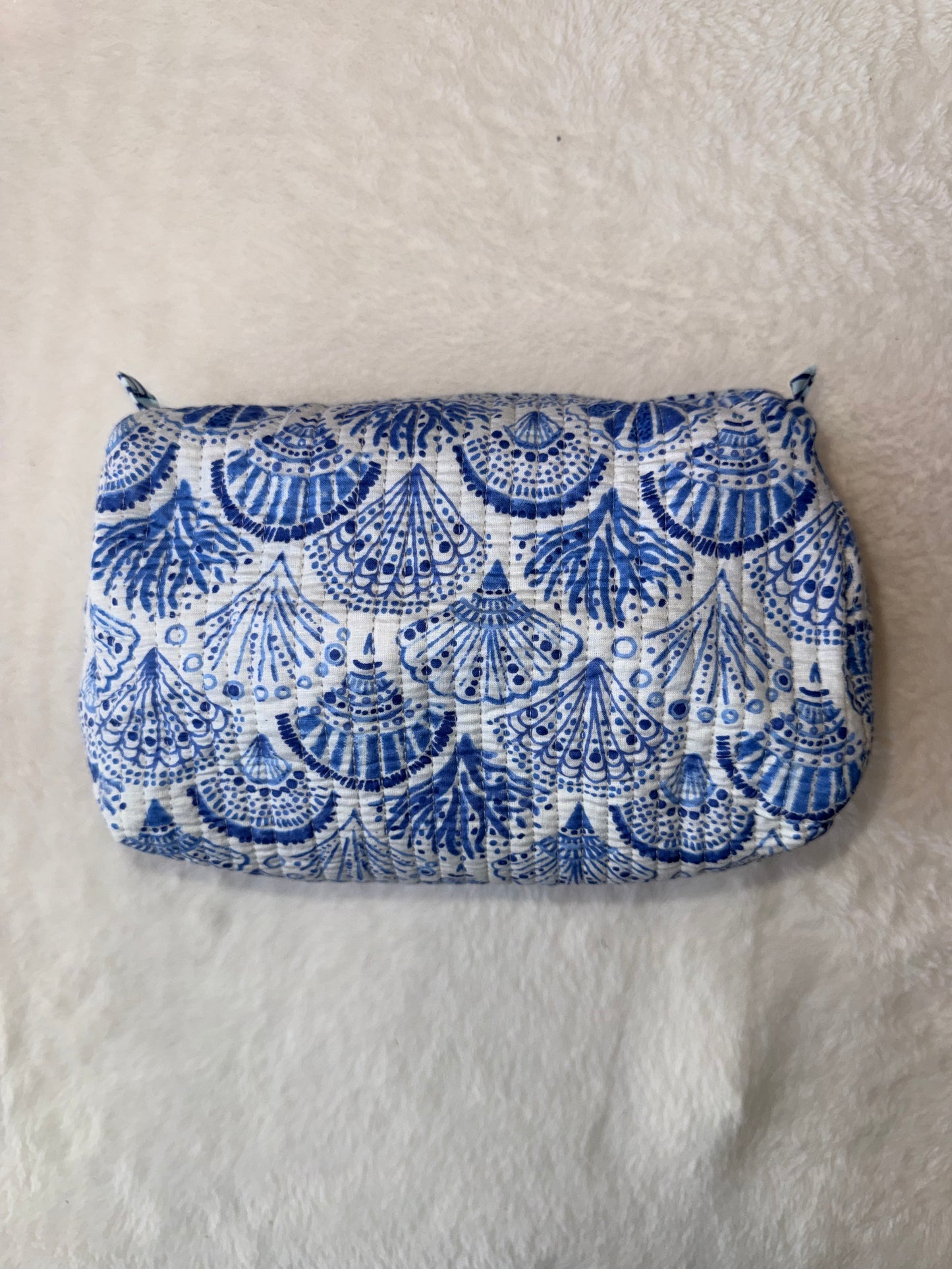 Blue Shell – Quilted Utility Pouch
