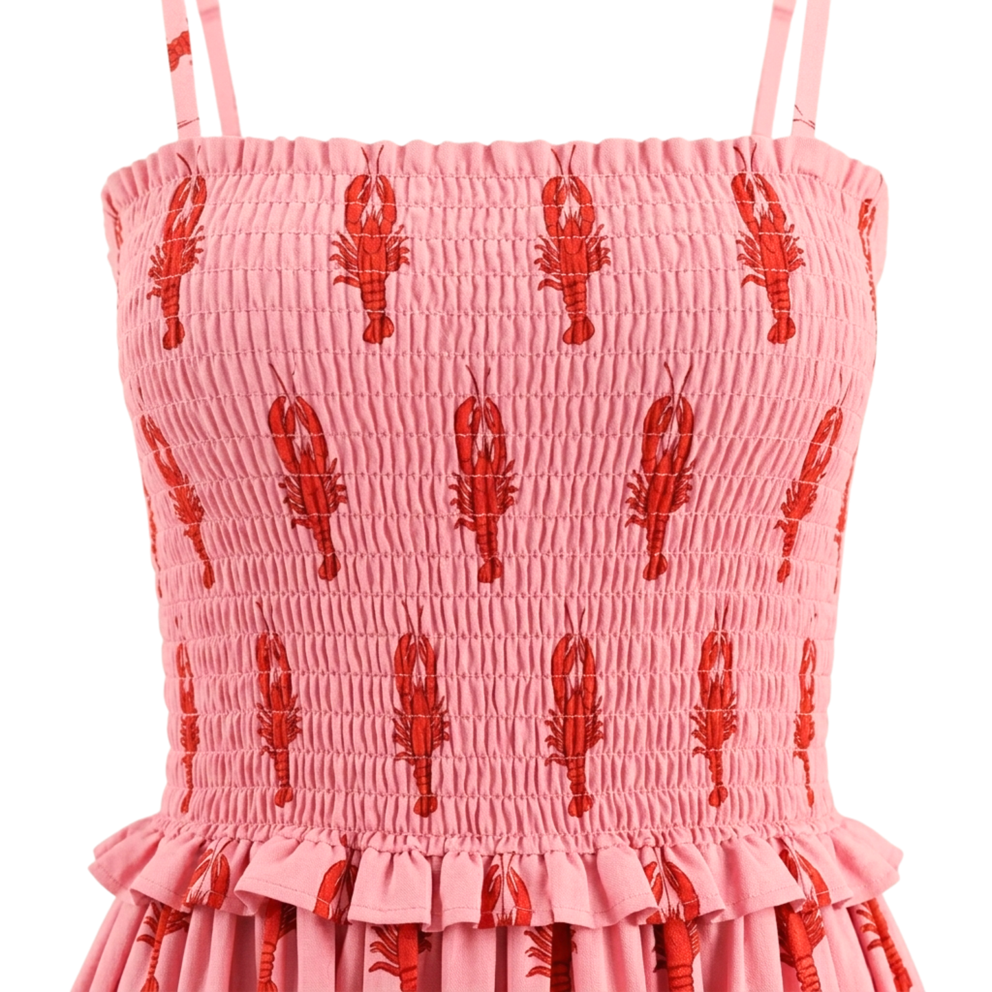 Lobster Love – Pink Coastal Luxe Dress