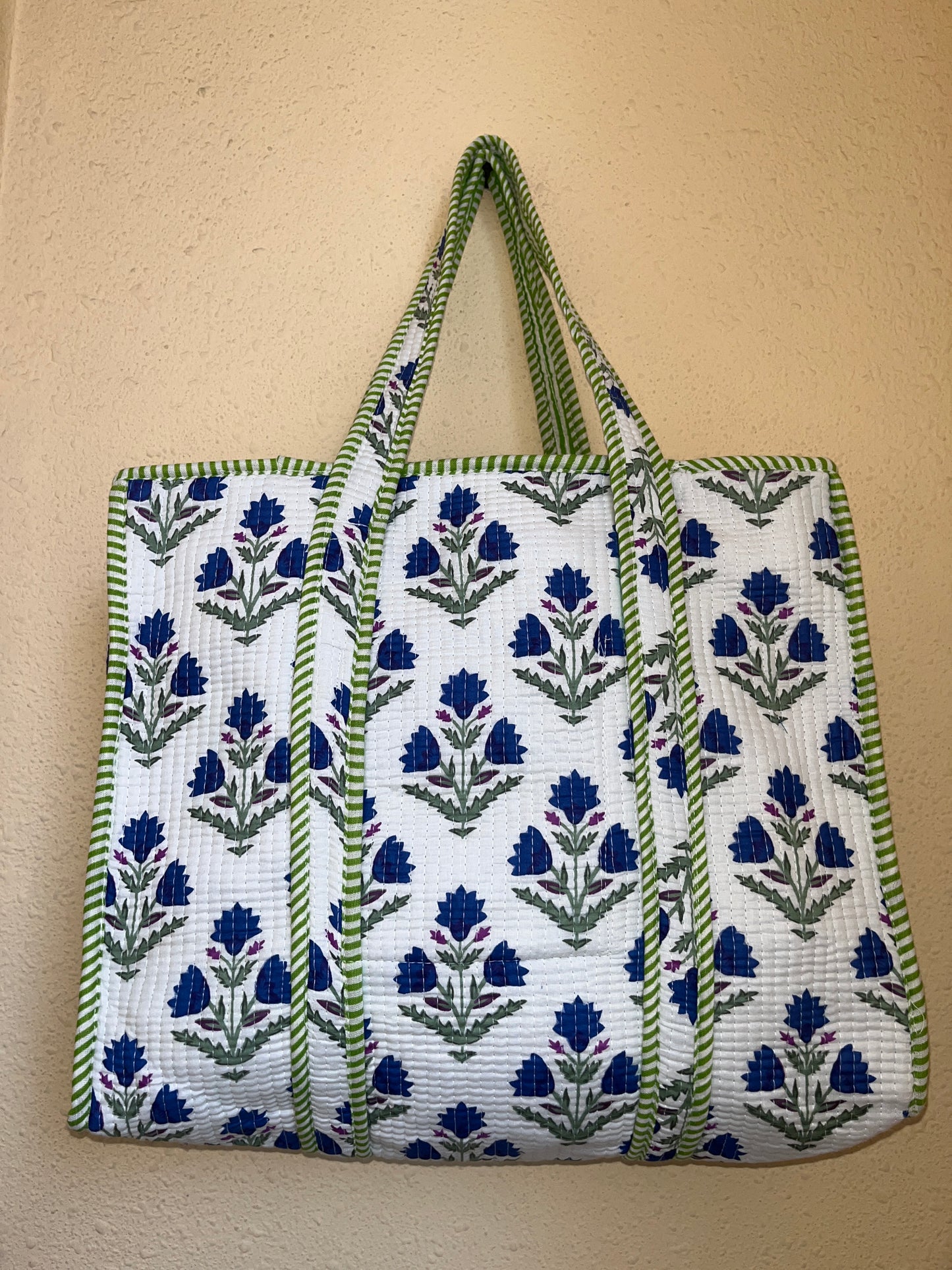 Azure Blue Bloom – Muse Tote Bag 16X16