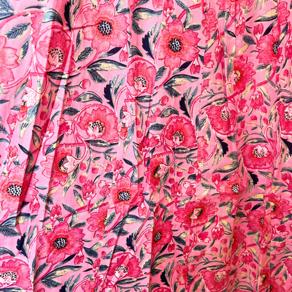 Blush Bloom – Pink Floral Luxe Dress