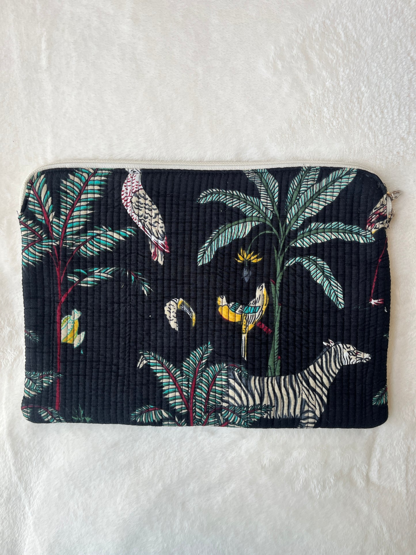 Black Safari –Quilted Laptop Bag