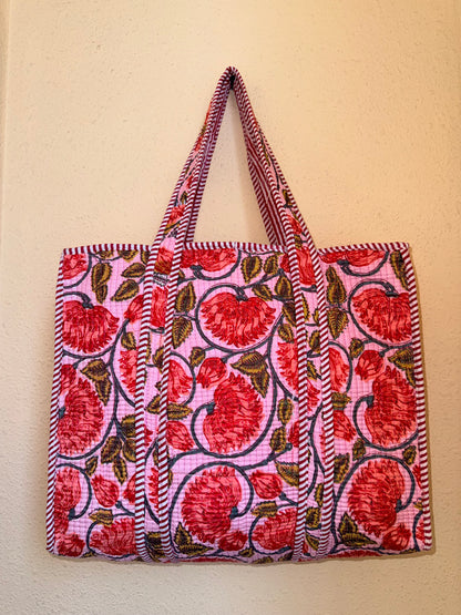 Rosy Red Bloom – Muse Tote Bag 16X16