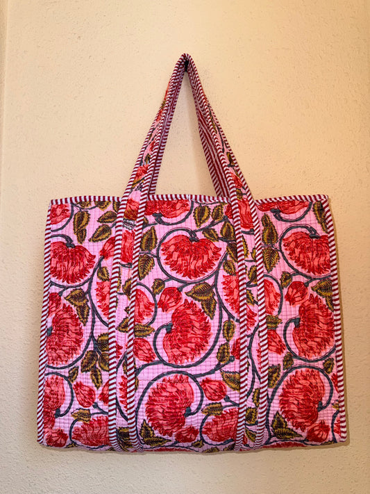 Rosy Red Bloom – Muse Tote Bag 16X16