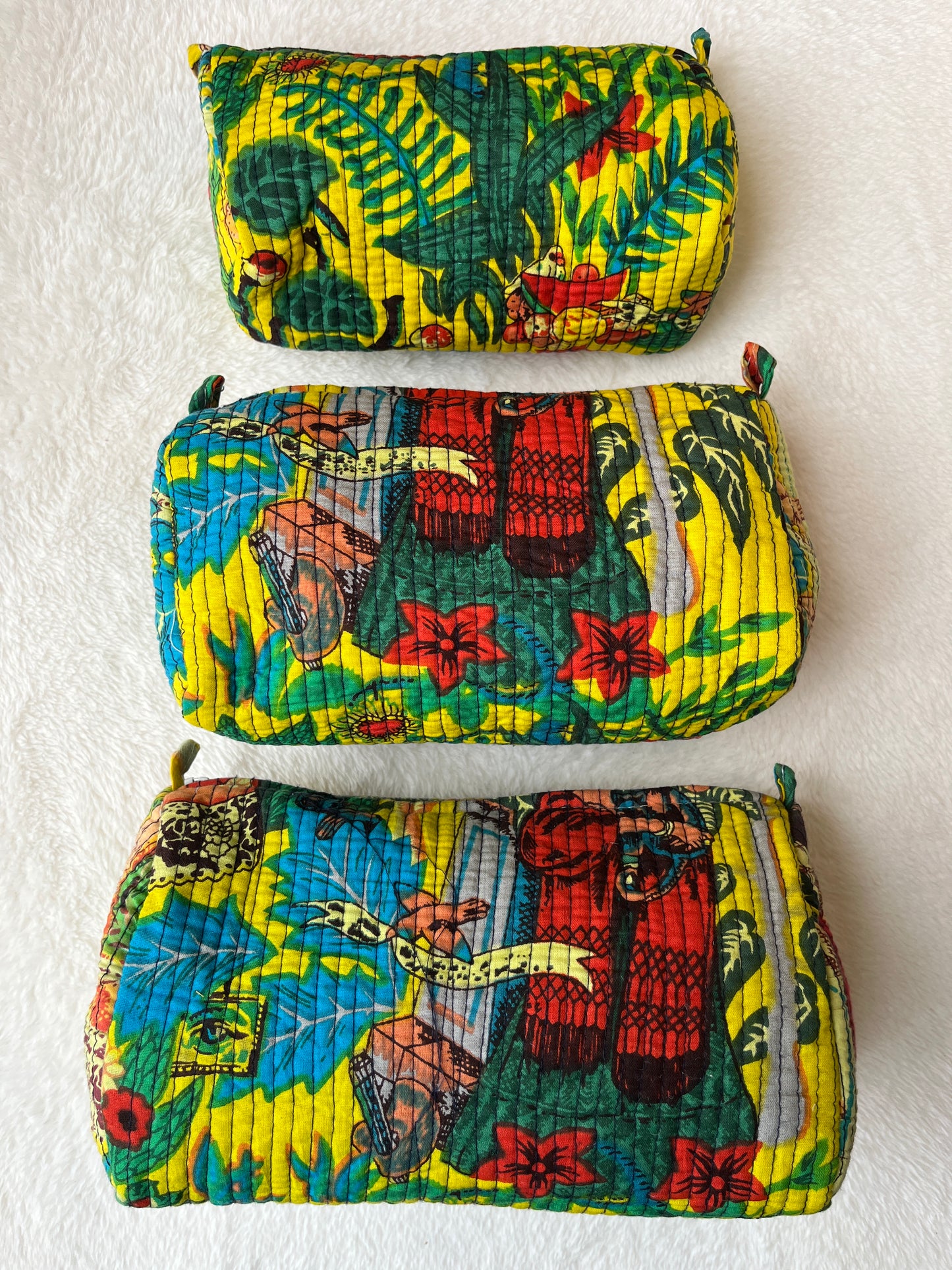 Yellow Farida – Utility Pouch Pack of 3