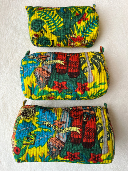 Yellow Farida – Utility Pouch Pack of 3