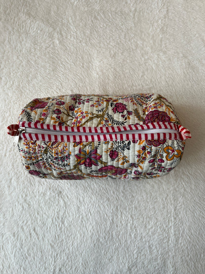 Peach floral-2 – Utility Pouch Pack of 3