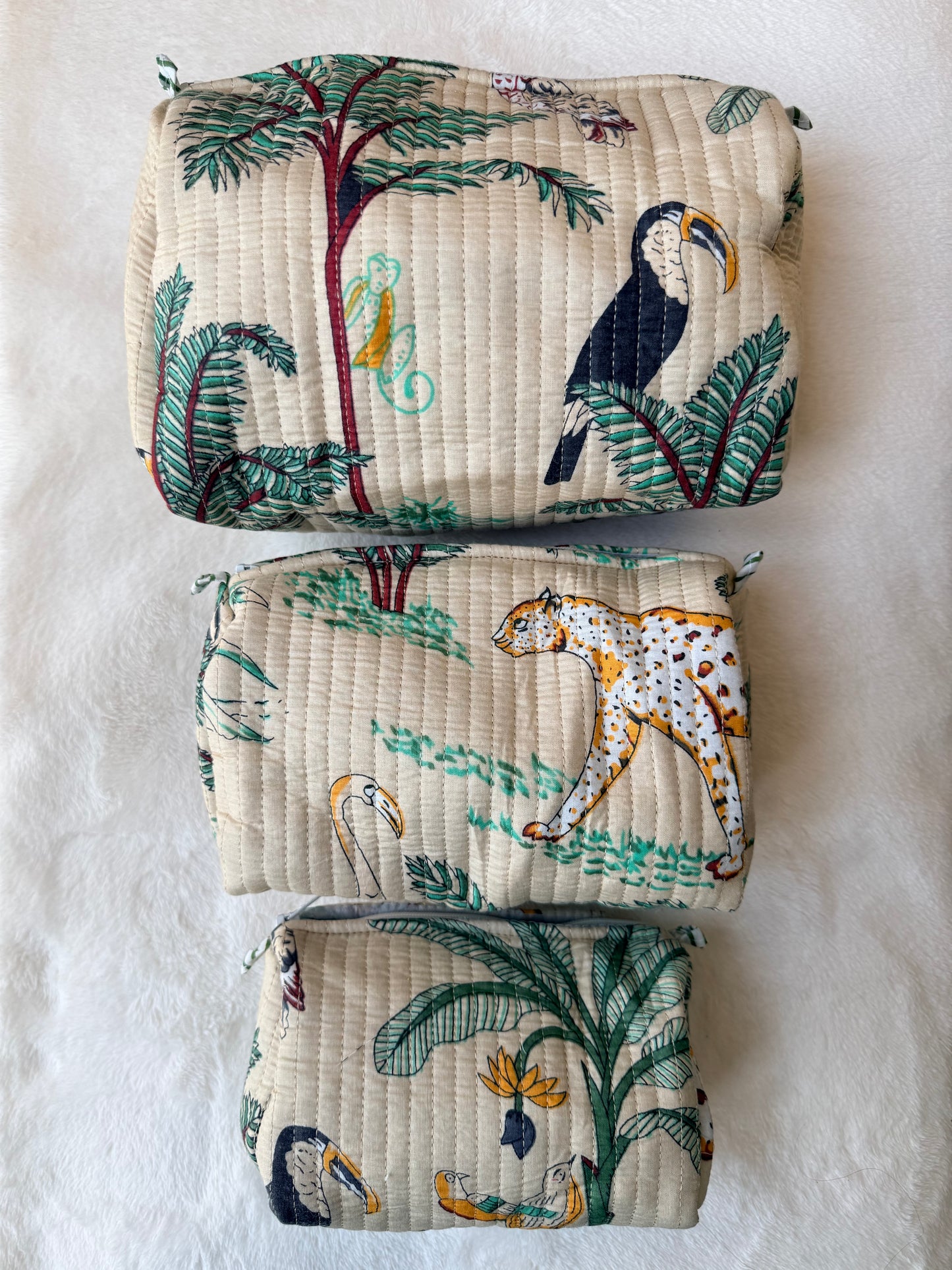 Beige Safari – Utility Pouch Pack of 3