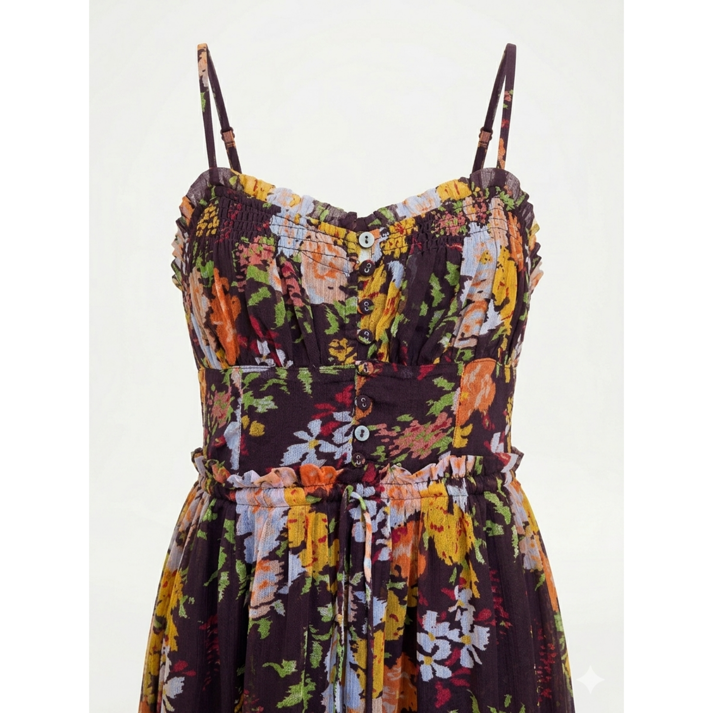 Noir Bloom – Black Floral Luxe Dress