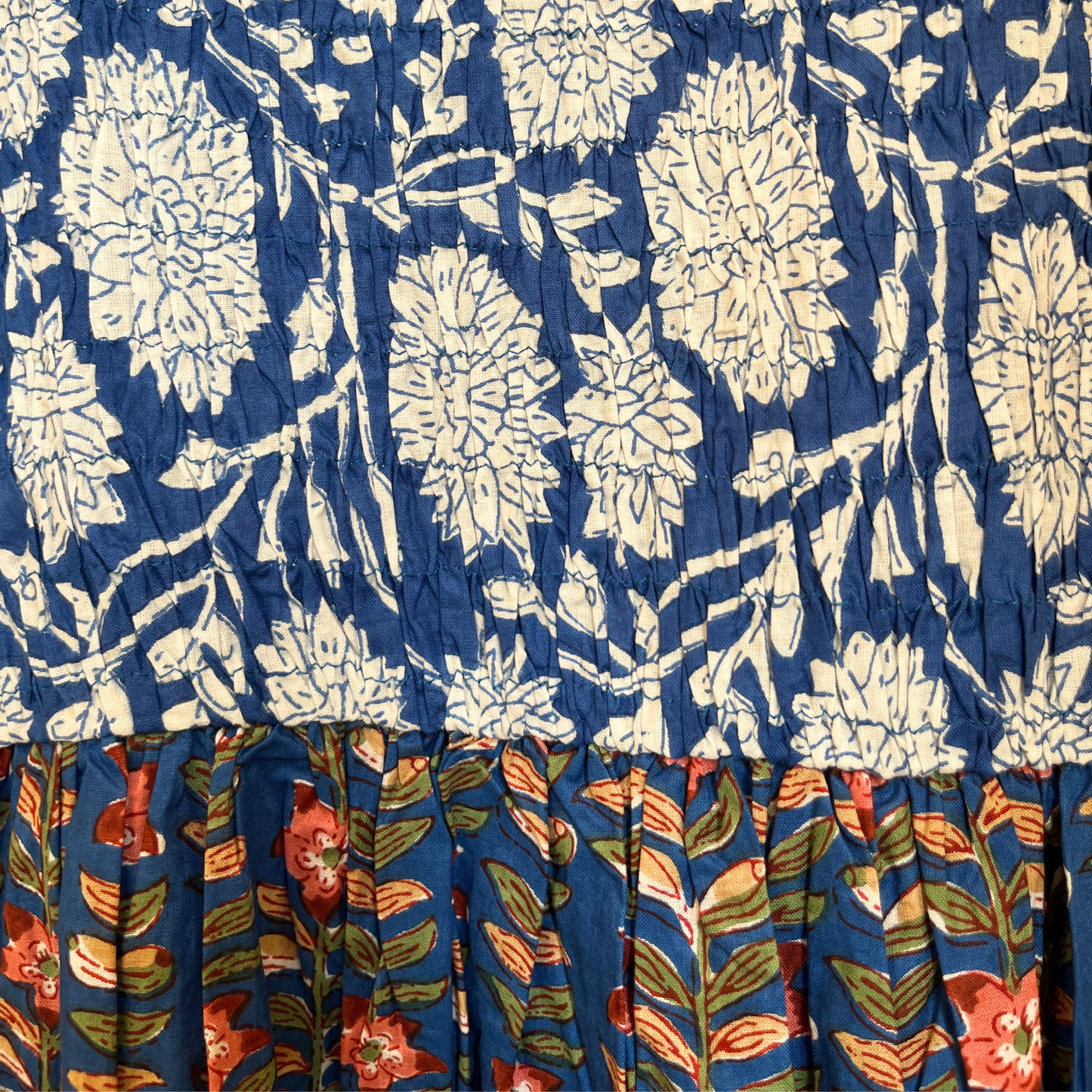 Blue Petal Bloom – Floral Luxe Dress