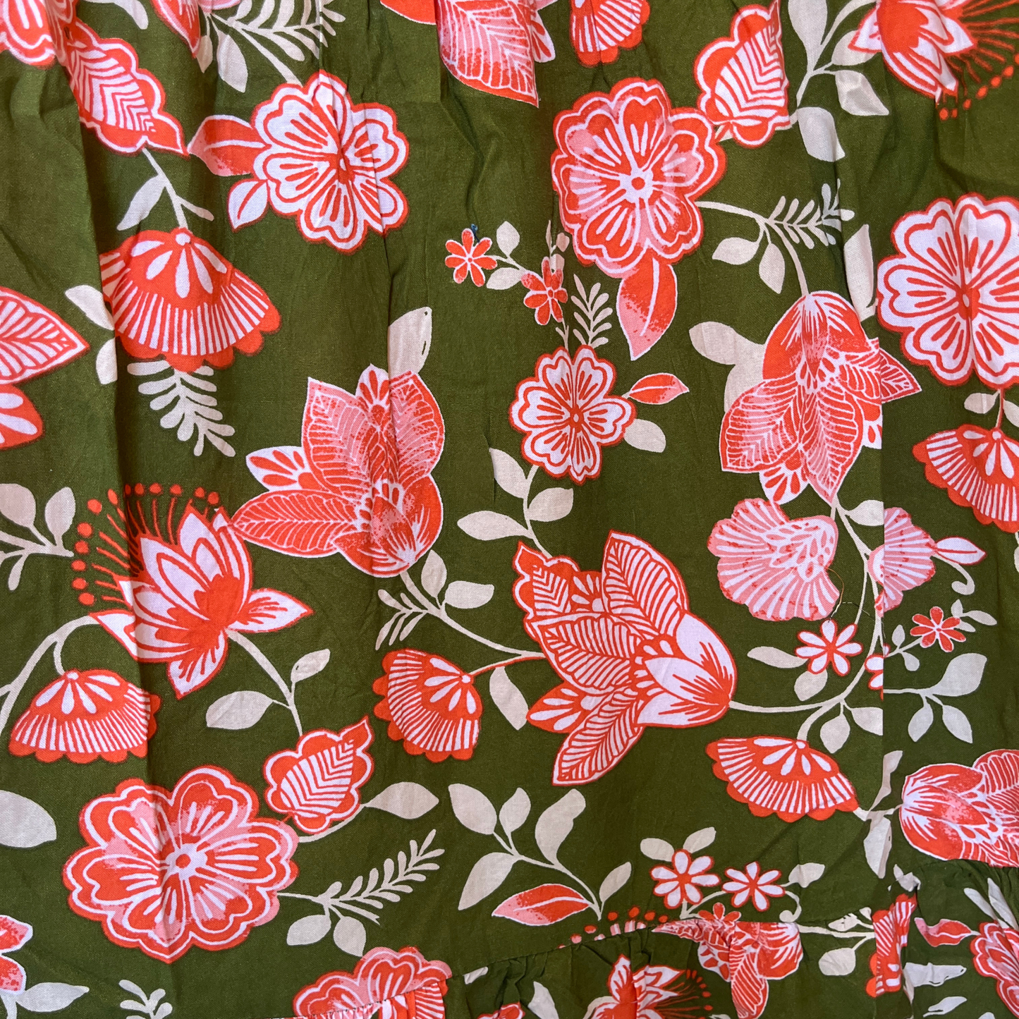 Emerald Garden – Green Floral Luxe Dress