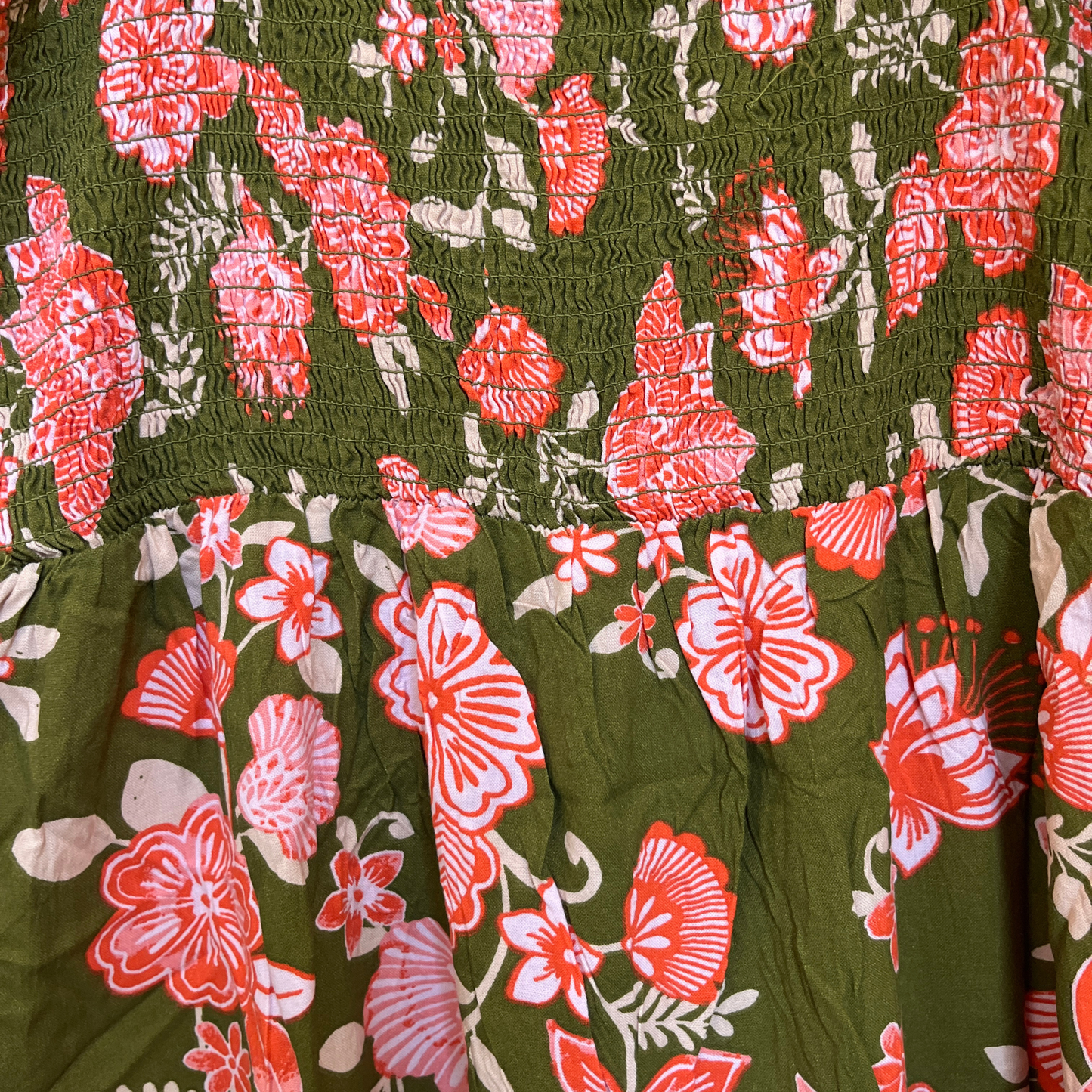 Emerald Garden – Green Floral Luxe Dress