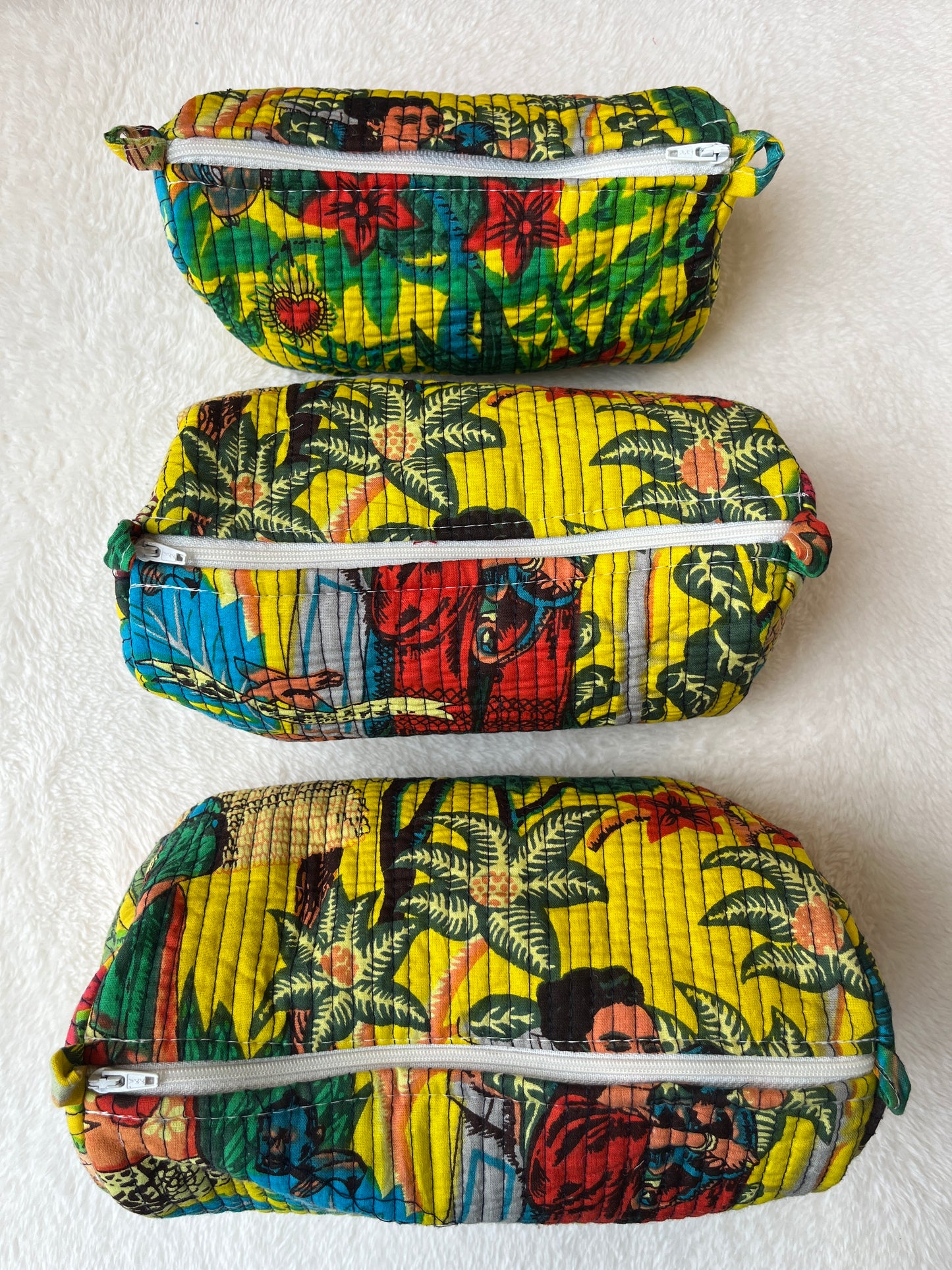 Yellow Farida – Utility Pouch Pack of 3