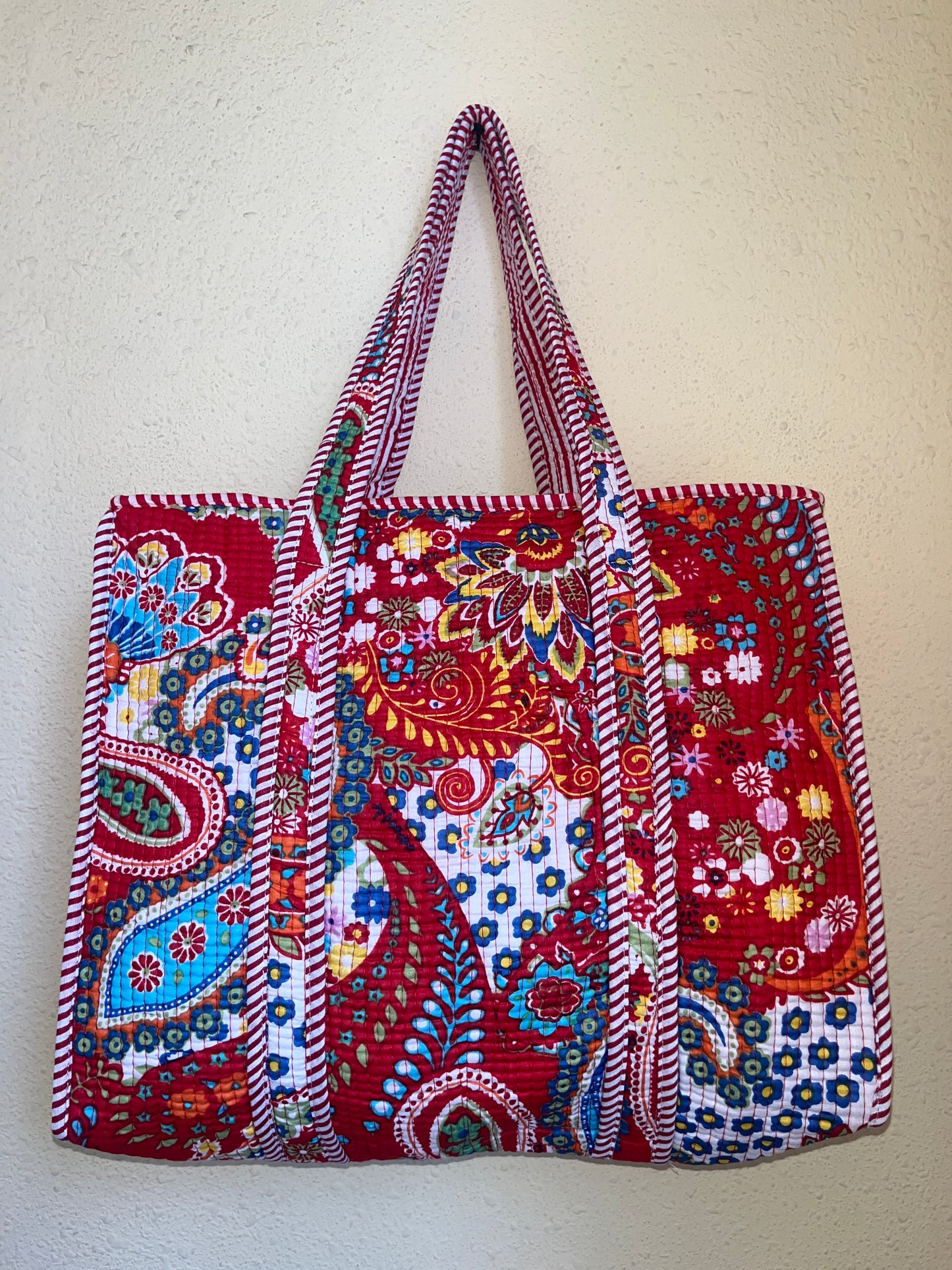 Crimson Red Bloom – Muse Tote Bag 16X16