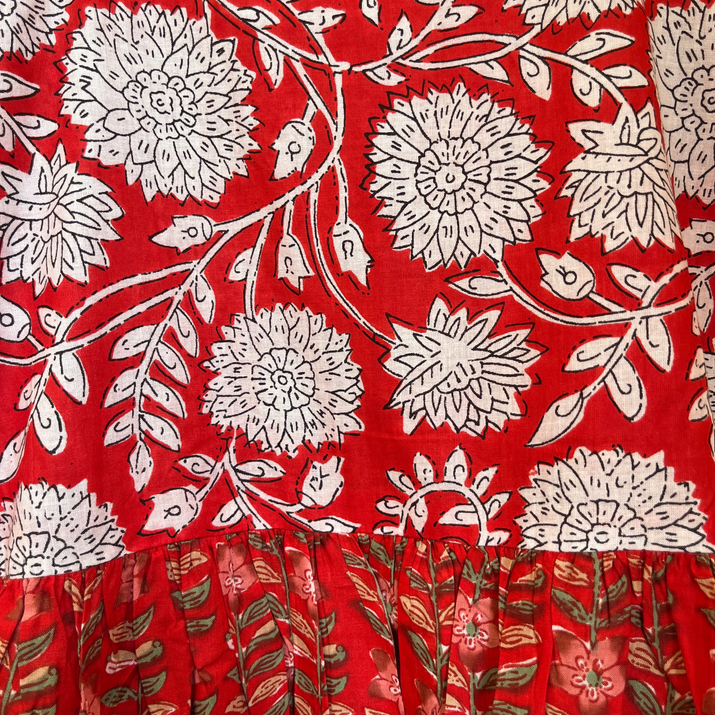 Scarlet Bloom – Red Floral Luxe Dress