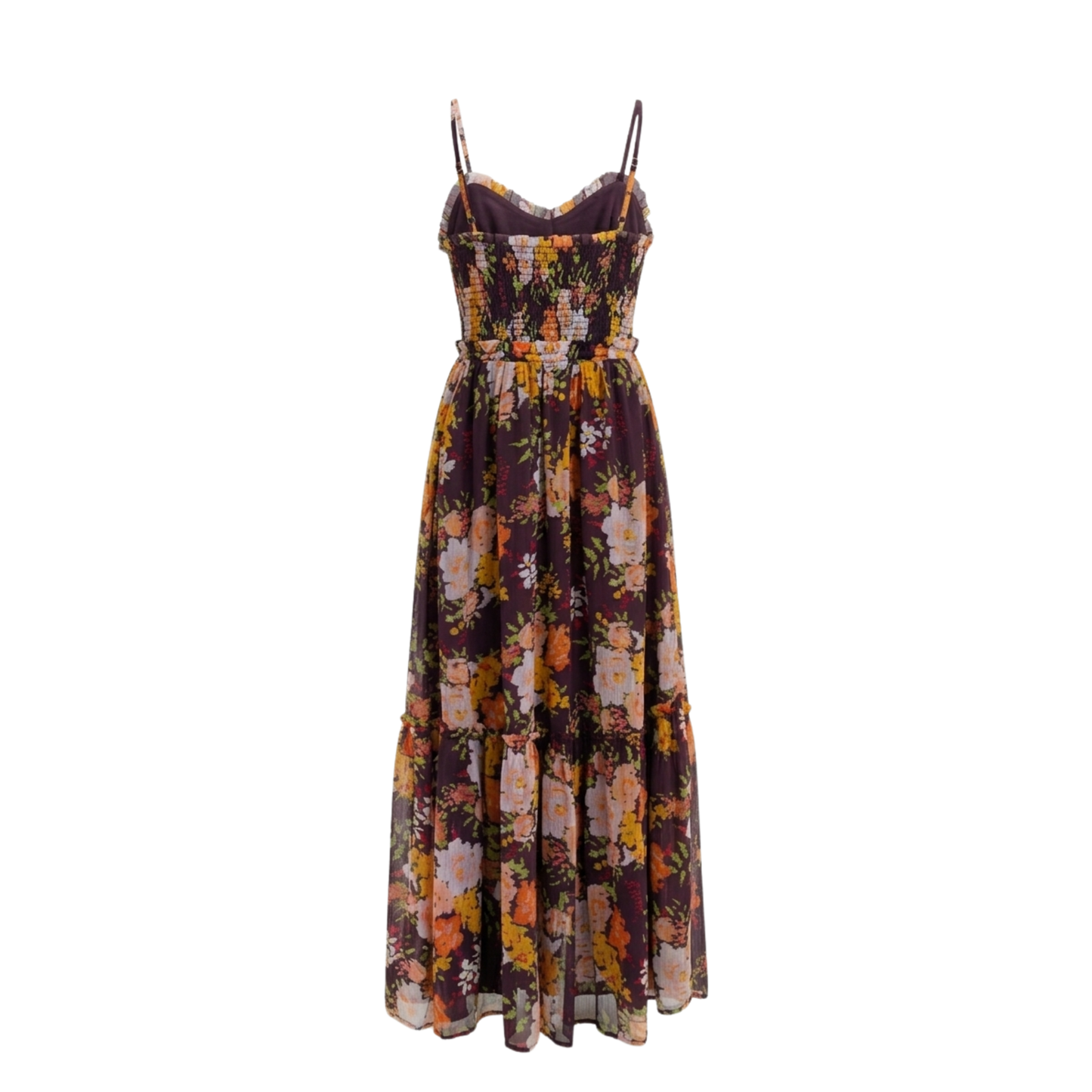 Noir Bloom – Black Floral Luxe Dress