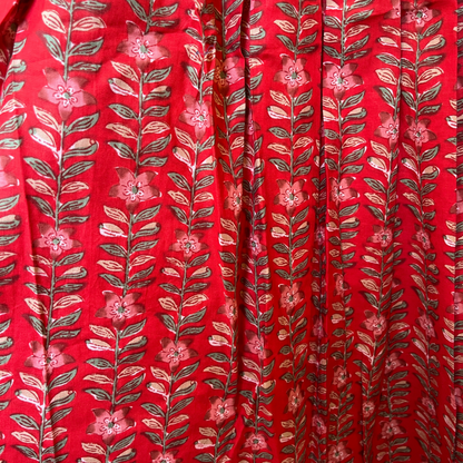 Scarlet Bloom – Red Floral Luxe Dress