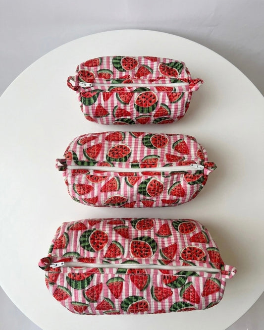 Watermelon red – Utility Pouch Pack of 3