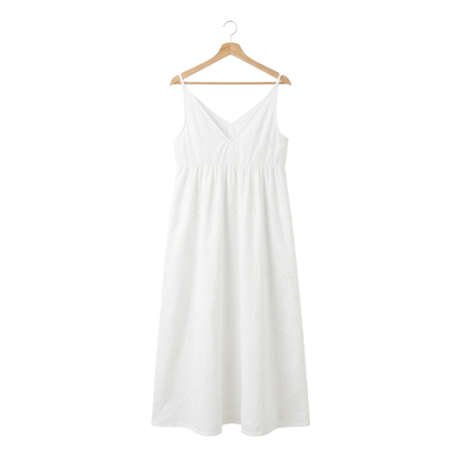 Lily Muse – White Eyelet Luxe Dress