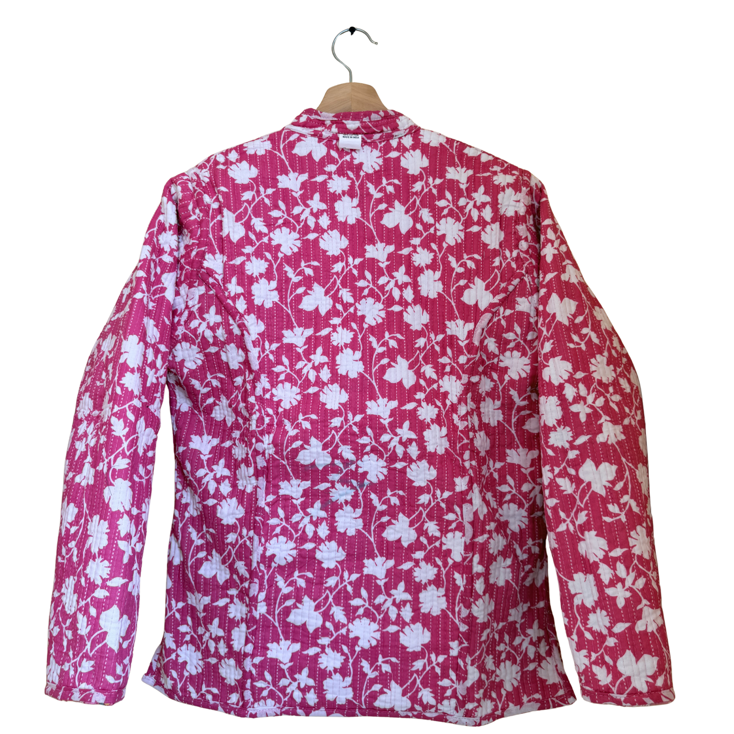Cotton Candy – Long Patchwork Cotton Quilted Reversible Jacket
