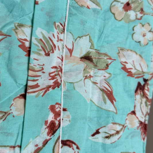 Sky Blue Bloom – Women’s Cotton Kimono