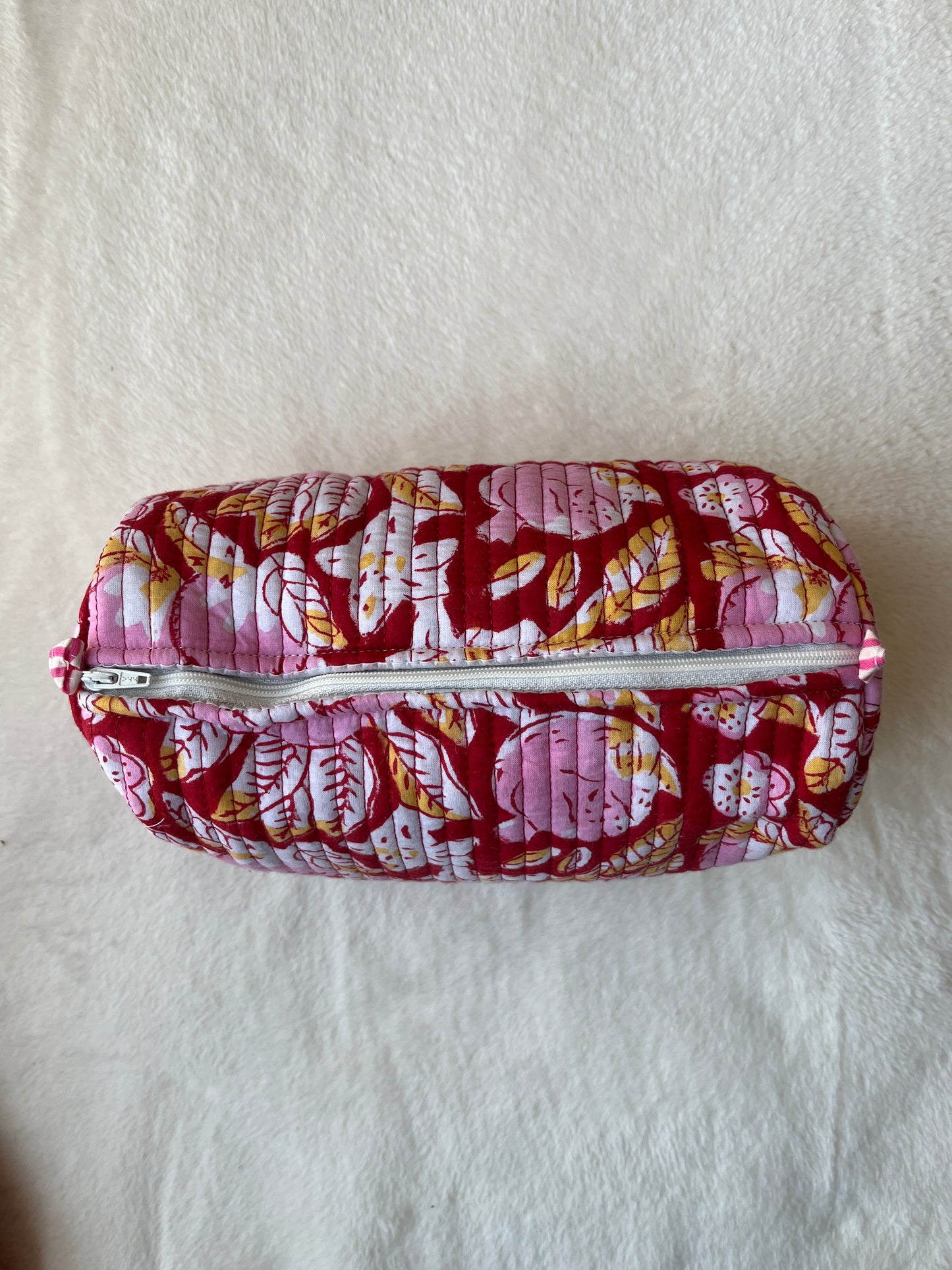 Red pink floral – Utility Pouch Pack of 3