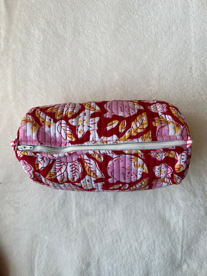 Red pink floral – Utility Pouch Pack of 3