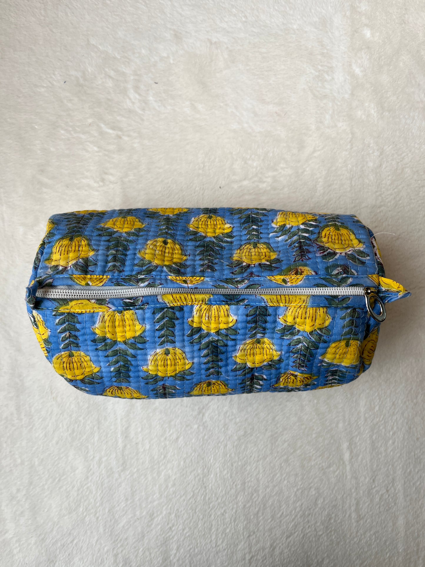 Blue Yellow Floral – Utility Pouch Pack of 3