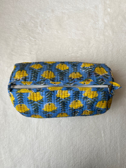 Blue Yellow Floral – Utility Pouch Pack of 3