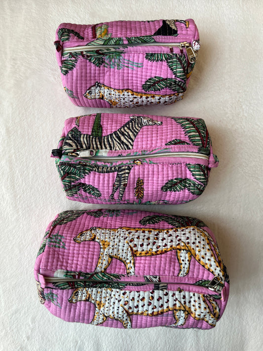 Pink Safari – Utility Pouch Pack of 3