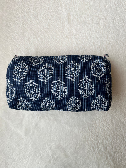 Blue Floral-2 – Tote & 3 Pouch Set