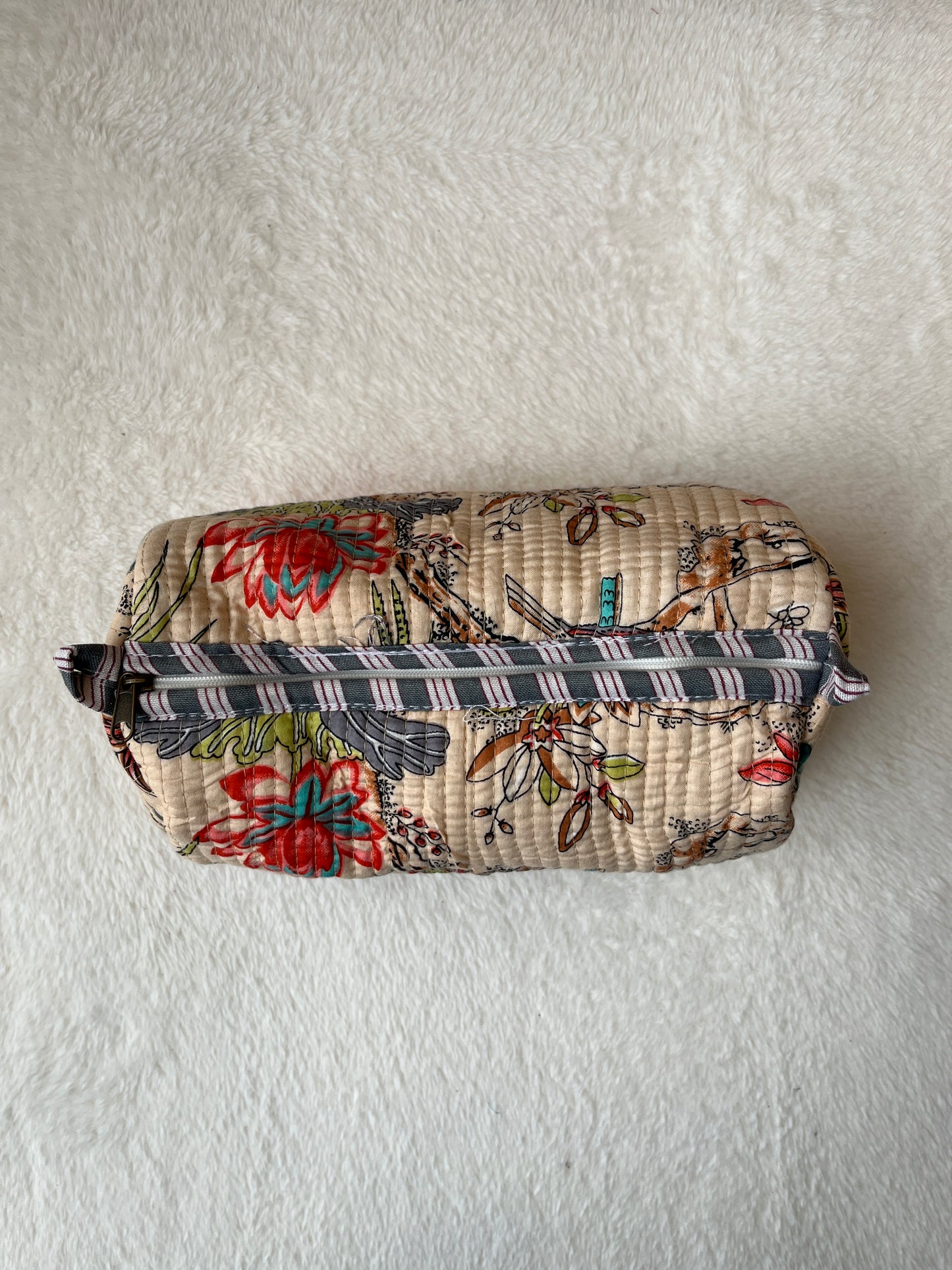 Peach Floral-1 – Utility Pouch Pack of 3
