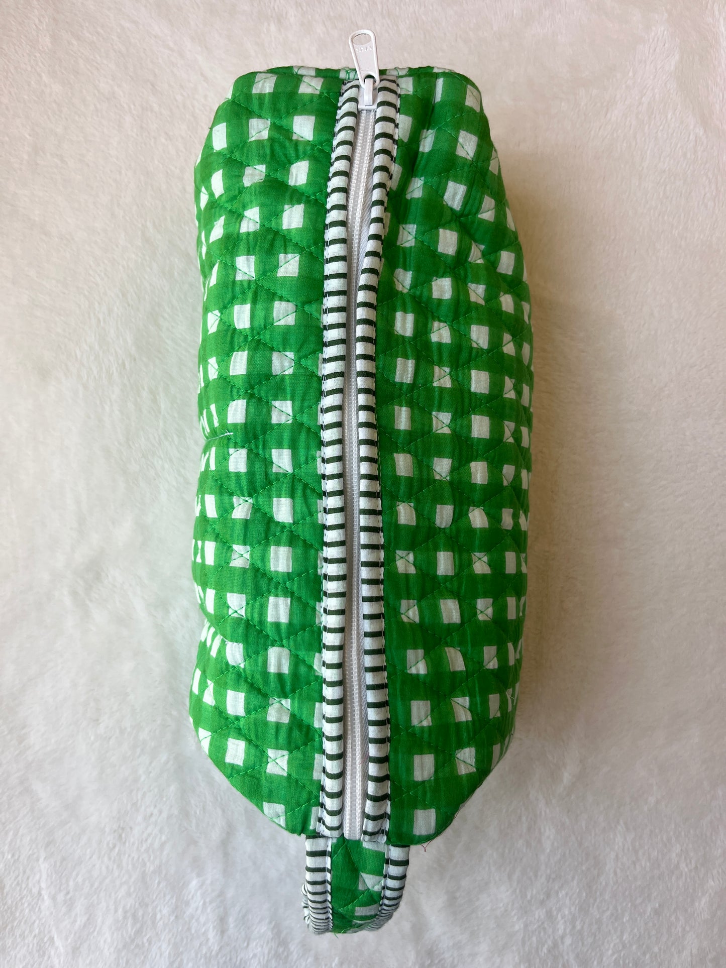 Classic Green Checkered – Hair Styler Travel bag