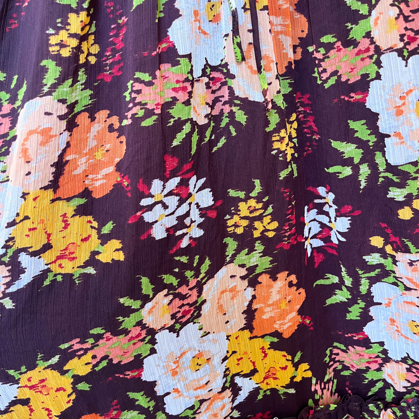 Noir Bloom – Black Floral Luxe Dress