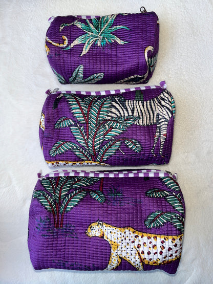 Purple Safari – Utility Pouch Pack of 3