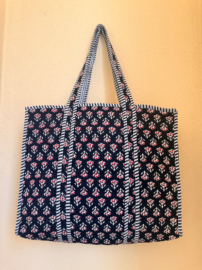 Scarlet Red Mini Bloom – Muse Tote Bag 16X16