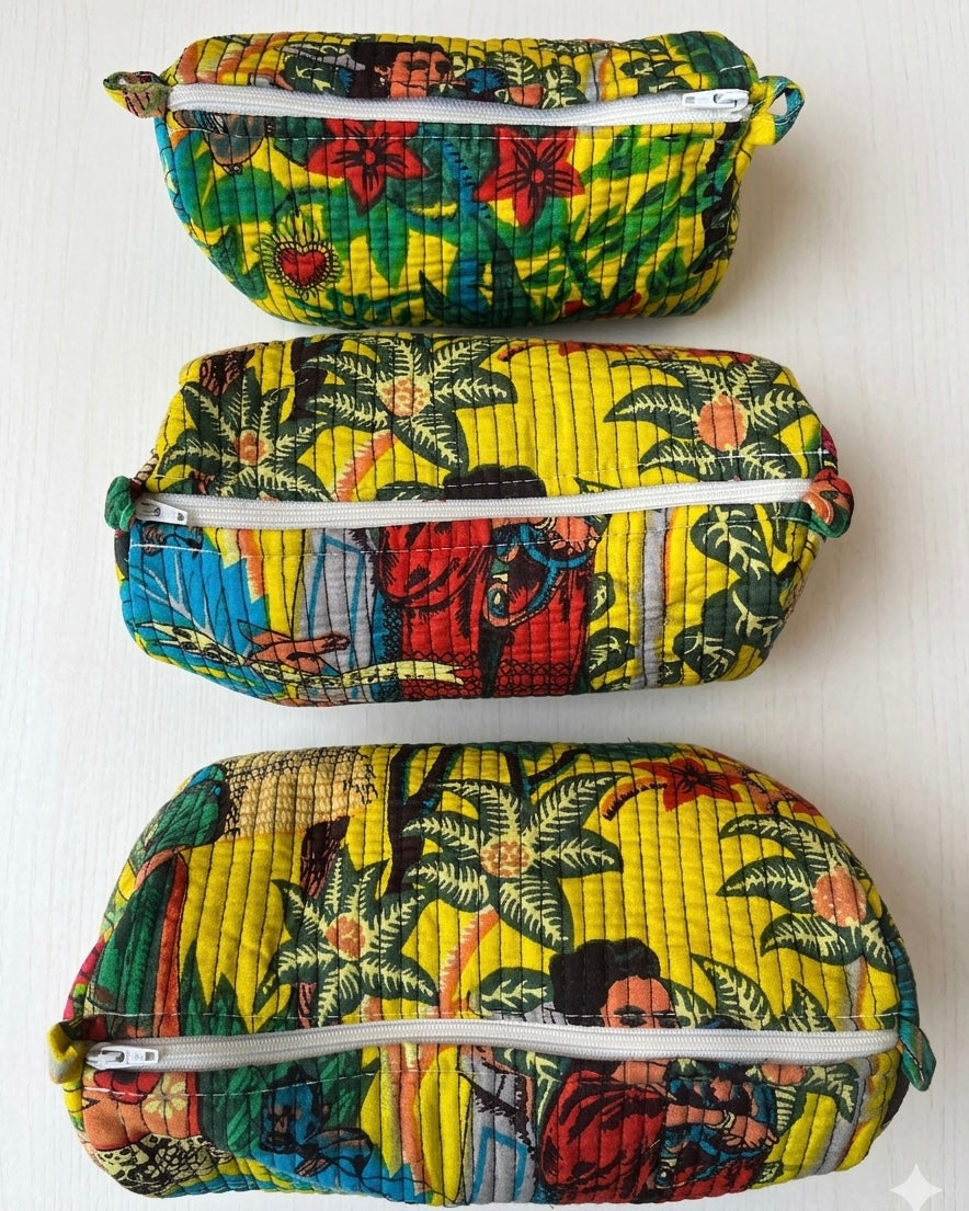 Yellow Farida – Utility Pouch Pack of 3