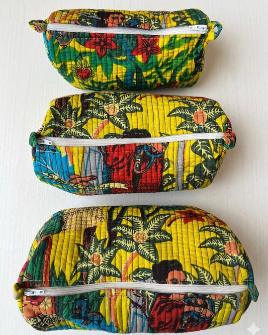 Yellow Farida – Utility Pouch Pack of 3