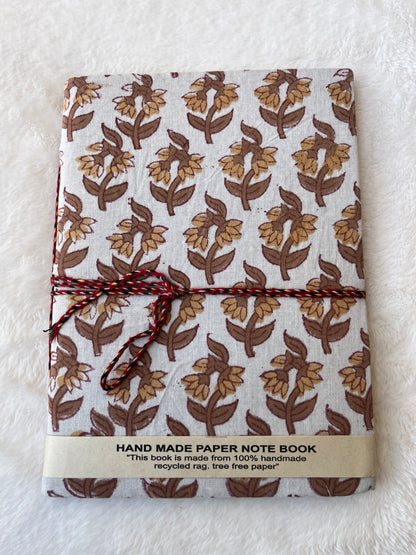 Yellow floral – Handcrafted Journal