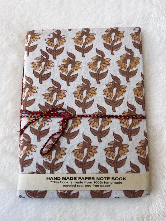 Yellow floral – Handcrafted Journal