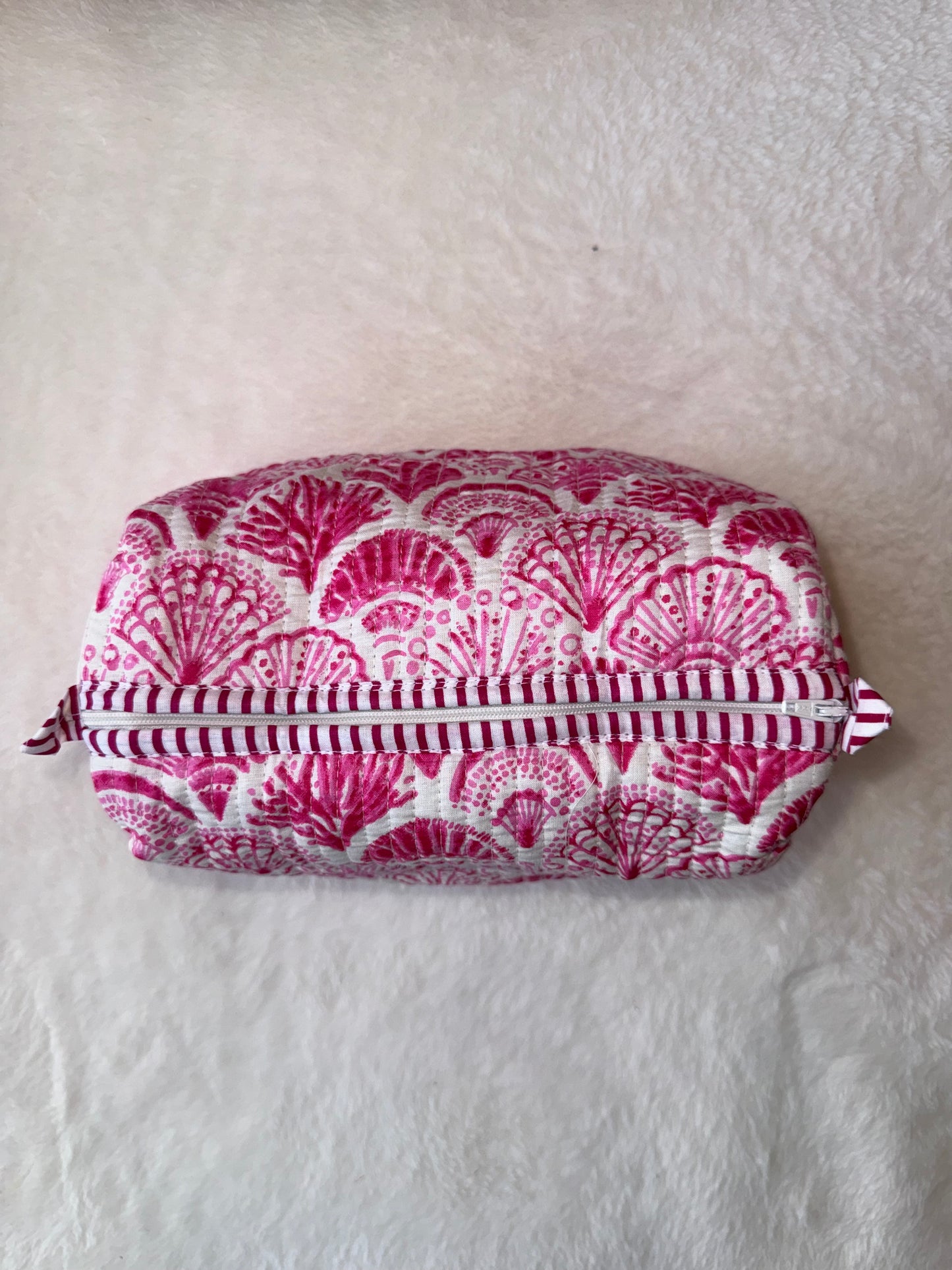 Pink Shell – Quilted Utility Pouch