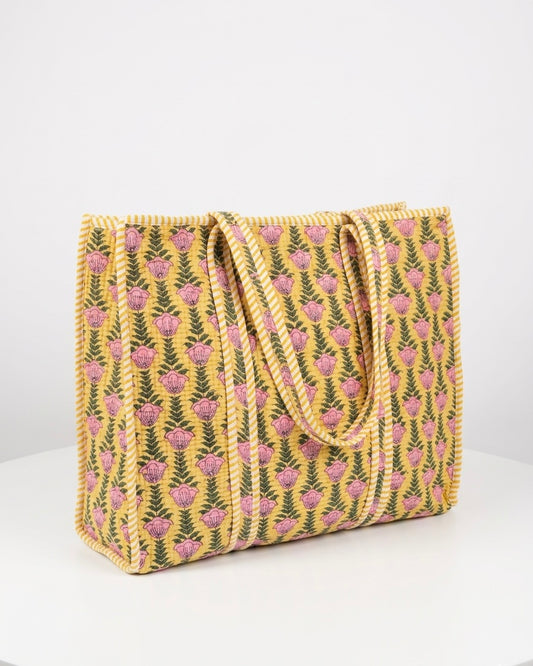 Yellow Sun Petal – Wander Tote Bag 18x18