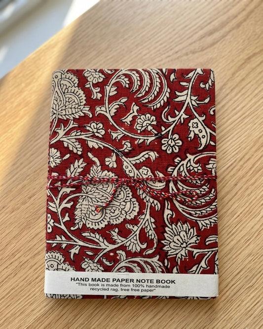 Red Floral – Handcrafted Journal